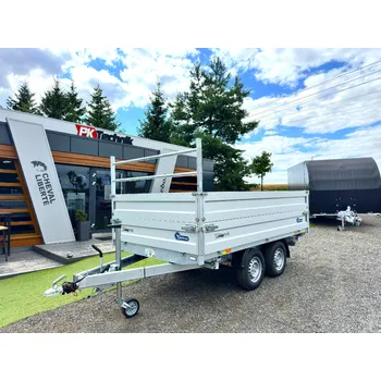 Přívěs k motorovému vozidlu Sklápěcí přívěs DEBON PW 2.4®, 300x180x70, 2x bočnice 35+35 cm