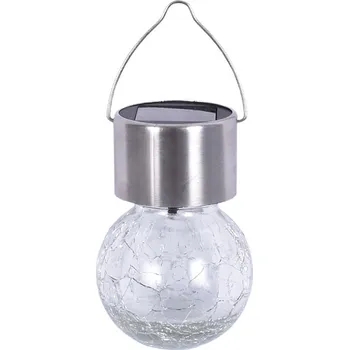 Zahradní dekorace Koule solární LED kovová zahradní d6x8,6cm