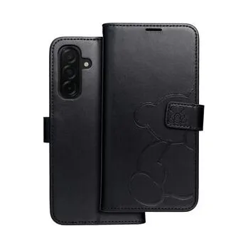 Pouzdro na mobilní telefon Pouzdro MEZZO Book pro SAMSUNG A26 5G teddy bear černé - OEM + zdarma možnost vyzkoušet a vrátit zboží do 30 dní