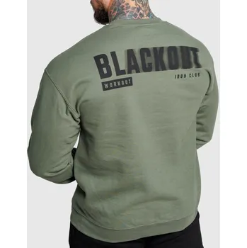 Pánská mikina Pánská mikina Iron Aesthetics Blackout, zelená : Barva - Zelená, Velikost - 2XL