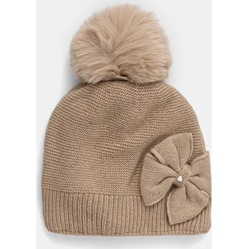 Čepice Dětská vlněná čepice Jamiks HUNTLEY II HUNTLEY.II.N.g.JZI144.G béžová 80X, vel. 52