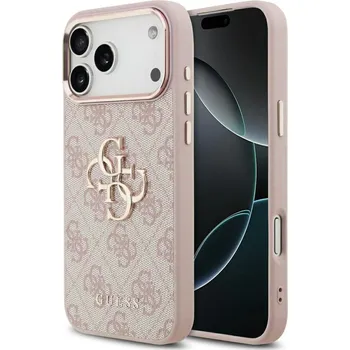 Pouzdro na mobilní telefon Guess Hardcase Big 4G Classic Logo iPhone 17 Pro růžová