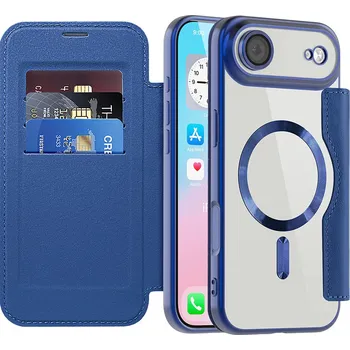 Pouzdro na mobilní telefon Techsuit SmartMag pouzdro na knihu iPhone 17 Air modré