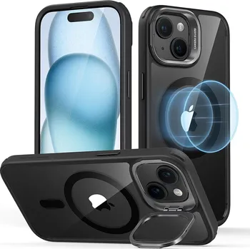 ESR Classic Hybrid HaloLock Kickstand iPhone 15 Čirá černá