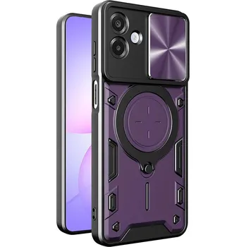 Pouzdro na mobilní telefon Techsuit CamGuard Pro pro Samsung Galaxy A07 4G fialový