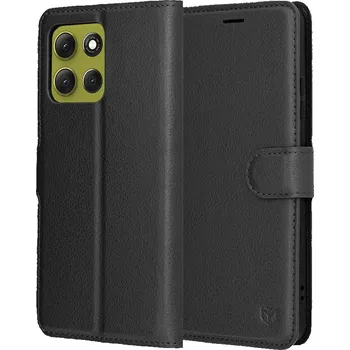 Pouzdro na mobilní telefon Pouzdro Techsuit Leather Folio pro Motorola Moto G86 černé