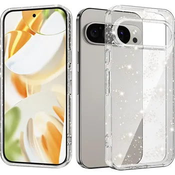 Pouzdro na mobilní telefon Techsuit SparkleSkin Series Google Pixel 9 Pro průhledný obal