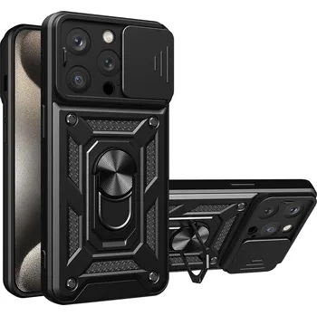 Pouzdro na mobilní telefon Techsuit CamShield Series iPhone 15 Pro Černá
