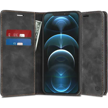 Pouzdro na mobilní telefon Techsuit Pohodlný Kryt iPhone 12 Pro Max Černý