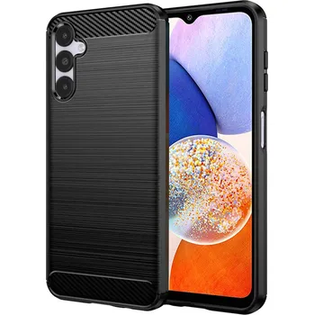 Pouzdro na mobilní telefon Techsuit Karbon Silikon Samsung Galaxy A14 4G A14 5G Černý