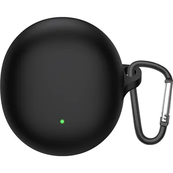 Příslušenství pro sluchátka Techsuit silikonové pouzdro pro Oppo Enco Air3 hladký ultratenký materiál černá