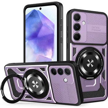 Pouzdro na mobilní telefon Techsuit RuggedCam pro Samsung Galaxy A55 5G fialová