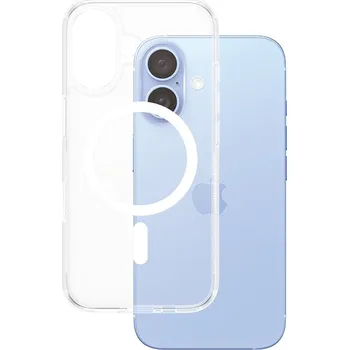 Pouzdro na mobilní telefon PanzerGlass® HardCase bílý MagSafe Series iPhone 16 průhledný