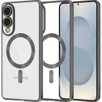 Pouzdro na mobilní telefon Techsuit Luxury Crystal MagSafe pro Samsung Galaxy S25 Edge černý