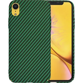 Pouzdro na mobilní telefon Techsuit Carbonite FiberShell kryt iPhone XR zelený