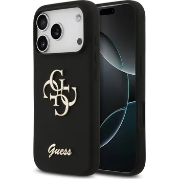 Pouzdro na mobilní telefon Guess Silicone Big 4G Script GUHCP17LSC4GSMK iPhone 17 Pro černá