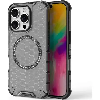 Pouzdro na mobilní telefon Techsuit HoneyComb Shield MagSafe pro iPhone 16 Pro černý