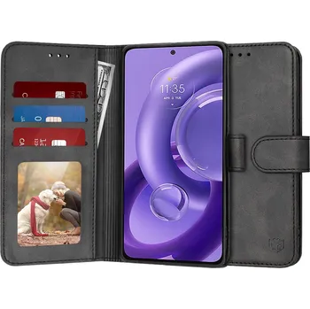 Pouzdro na mobilní telefon Techsuit Knižkové pouzdro Motorola Edge 30 Neo Black