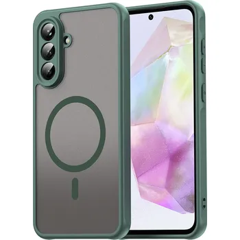 Pouzdro na mobilní telefon Techsuit HaloFrost II MagSafe pro Samsung Galaxy A36 5G zelená