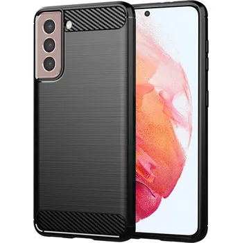 Pouzdro na mobilní telefon Techsuit Karbon Silikon Samsung Galaxy S21 Černá