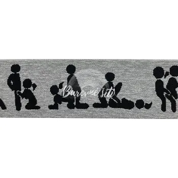 Prádlová guma Kamasutra Šedý melír 4cm (E) (Prádlové gumy)