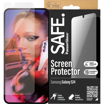 Telefonní příslušenství PanzerGlass SAFE Ultra-Wide Fit ochranné sklo s EasyAligner Samsung Galaxy S24 čiré