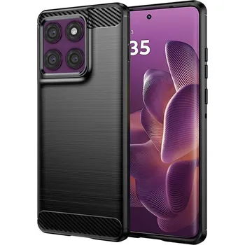 Pouzdro na mobilní telefon Pouzdro Techsuit Carbon Silicone pro Motorola Edge 60 Pro černé