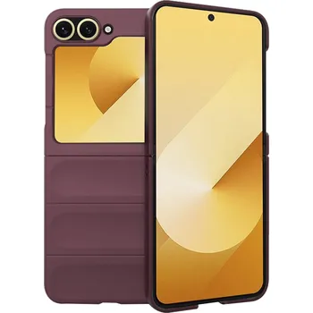 Pouzdro na mobilní telefon Ochranný kryt Techsuit Magic Shield pro Samsung Galaxy Z Flip6 Flip7 FE bordó