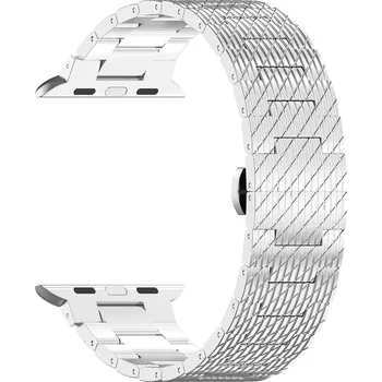 Řemínek na hodinky Techsuit Řemínek 35mm pro Apple Watch Stříbrný