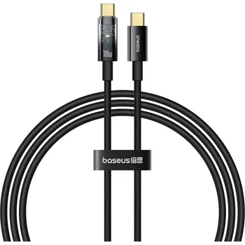 Baseus Data Cable Explorer Type-C Rychlé nabíjení 100W 1m Černá