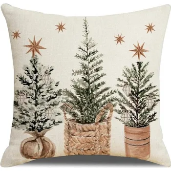 Povlečení Vánoční povlečení na polštář TREES