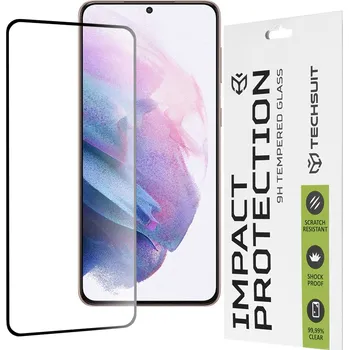 Techsuit 111D Celoplošné lepené sklo Samsung Galaxy S21 Plus 5G Black