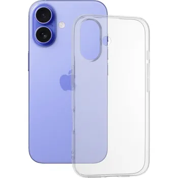 Pouzdro na mobilní telefon Techsuit Clear Silicone [Velký otvor pro čočku] iPhone 16 Transparentní