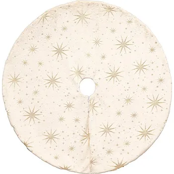 Atmosphera Koberec pod vánoční stromeček se zlatými hvězdami 90 cm