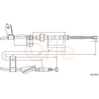 Lanko parkovací brzdy Lanko ruční brzdy COFLE 92.10.5233