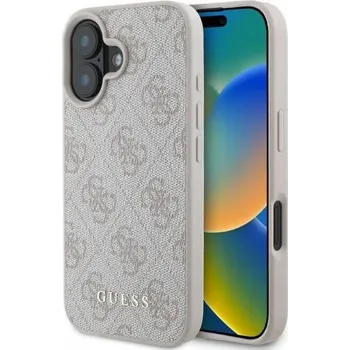 Pouzdro na mobilní telefon Guess Hardcase 4G Classic GUHCP16MG4GFPI pro iPhone 16 Plus růžová