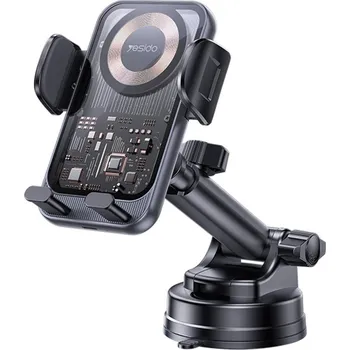 Yesido Car Holder s bezdrátovým nabíjením C307 na palubní desku černý