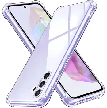 Pouzdro na mobilní telefon Techsuit Nárazuvzdorný průhledný silikon Samsung Galaxy A35 5G Clear