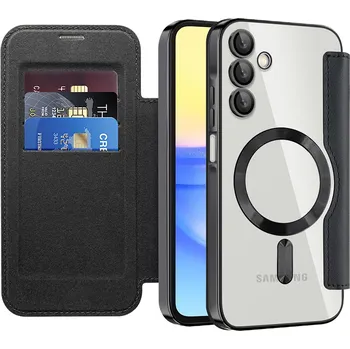 Pouzdro na mobilní telefon Pouzdro na knihu Techsuit SmartMag pro Samsung Galaxy A15 4G / A15 5G černé