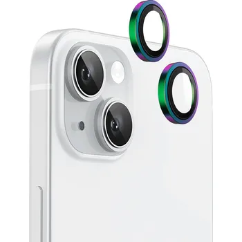 Blueo Original Metal Frame Lens Protector iPhone 15 iPhone 15 Plus barevný