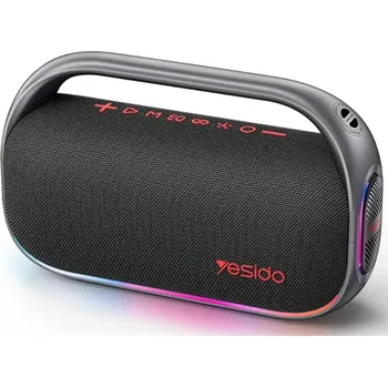 Bluetooth reproduktor Yesido Wireless Speaker YSW31 RGB osvětlení Bluetooth 5.0 80W 8000mAh vodotěsný černý