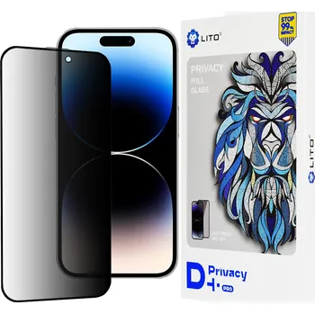 Lito D+ Pro Soukromí iPhone 14 Pro Černá