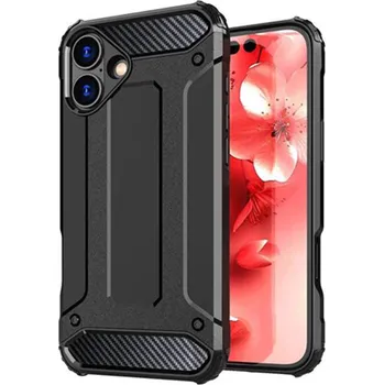 Pouzdro na mobilní telefon Hybridní pouzdro Techsuit Armor iPhone 16 černé