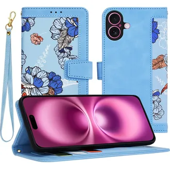 Pouzdro na mobilní telefon Techsuit FlipCraft iPhone 16 Plus v živé modré