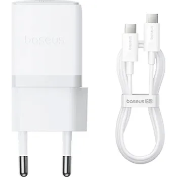 Baseus Wall Charger Palm s kabelem Type-C rychlonabíječka 30W 1m měsíční bílá