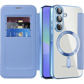 Pouzdro na mobilní telefon Pouzdro na knihu Techsuit SmartMag pro Samsung Galaxy A36 5G světle modré