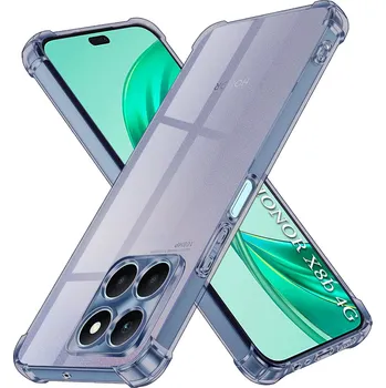 Pouzdro na mobilní telefon Techsuit nárazuvzdorný průhledný silikon Honor X8b kouřově černý