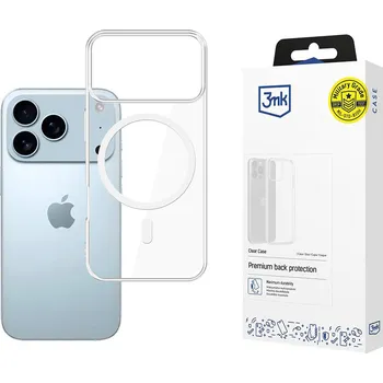 Pouzdro na mobilní telefon 3mk Clear MagCase iPhone 17 Pro Průhledný