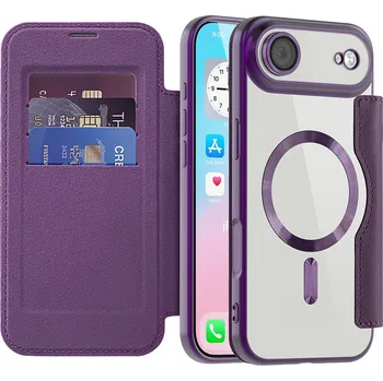 Pouzdro na mobilní telefon Techsuit SmartMag pro Apple iPhone 17 Air fialové