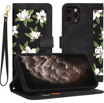 Pouzdro na mobilní telefon Techsuit FlipCraft iPhone 11 Pro Flowers of the Dawn